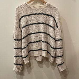 Black and white striped sweater